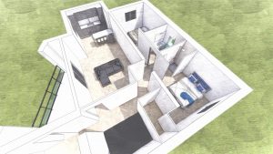 Rénovation TCE La Seyne Sur Mer - Plan 3d d une rénovation